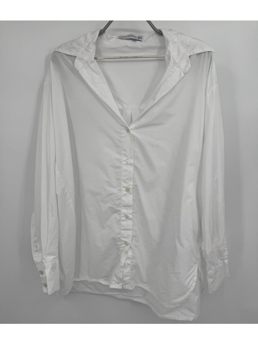 Faithfull the Brand White Oversized Button Down Shirt size S Small US 4 AU 8